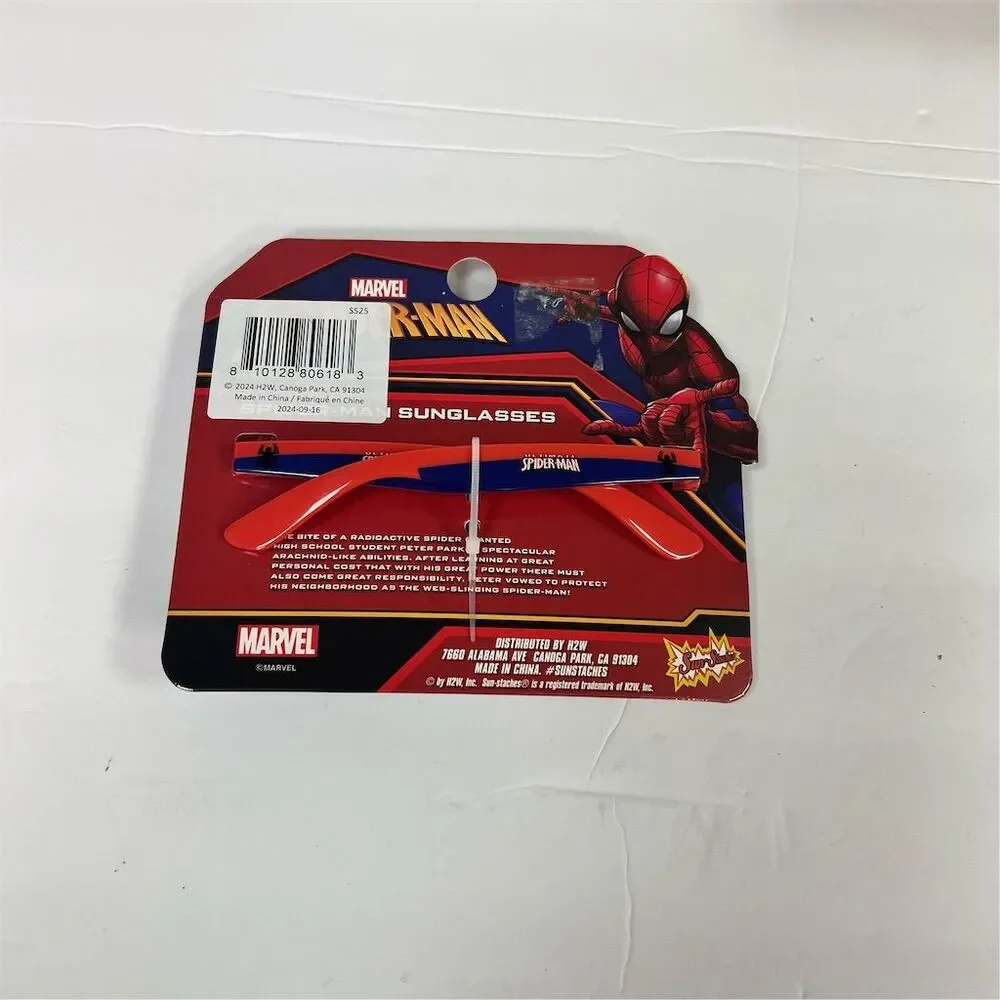 Marvel Spider-Man Boys Red Wrap Sunglasses UV400 Protection